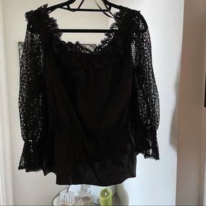 ELOQUII black off the shoulder top